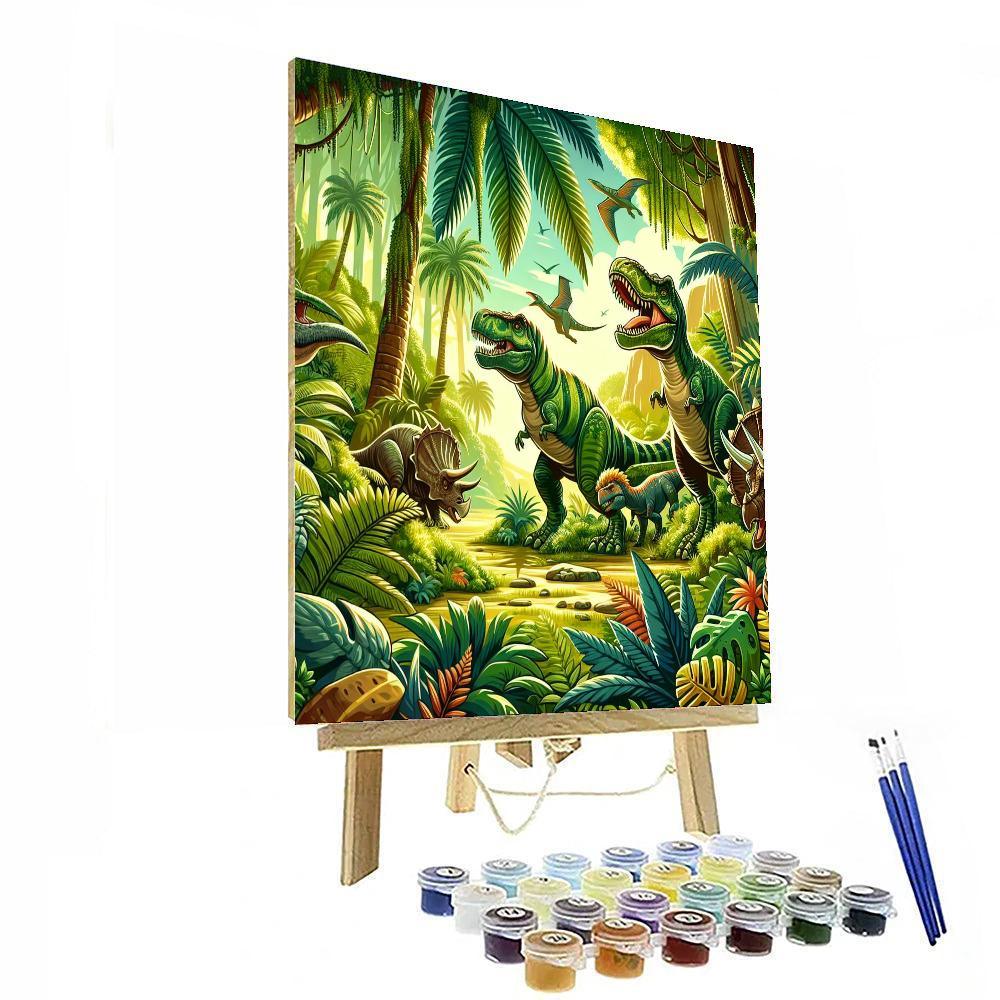 Dinosaur Explorer's Expedition Paint By Color
