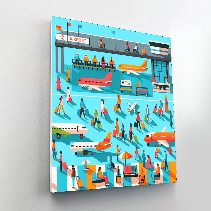 Buzzy Airport Adventure Numbered Painting Kits