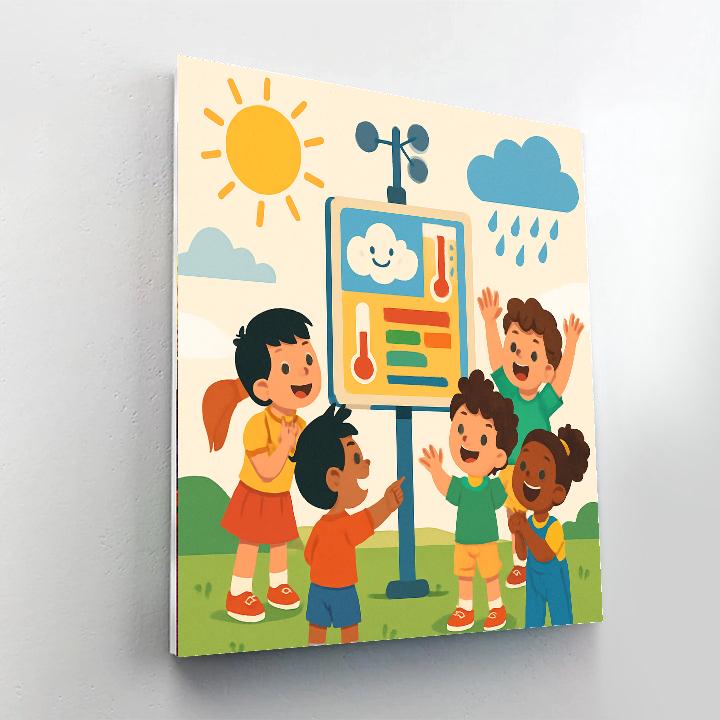 Wacky Weather Station Paint By Number