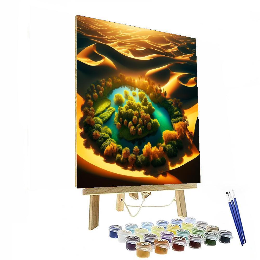 Desert Oasis Mirage Painting By Numbers Kit