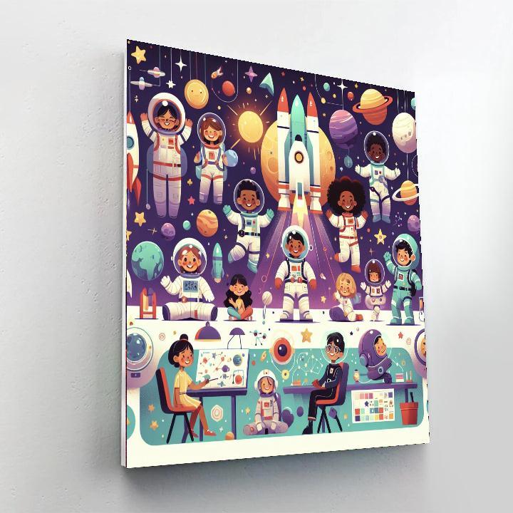 Space Camp Explorers Paint By Numbers