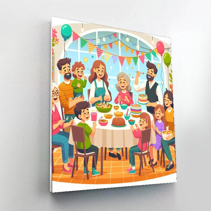 Festive Family Gatherings Paint By Numbers