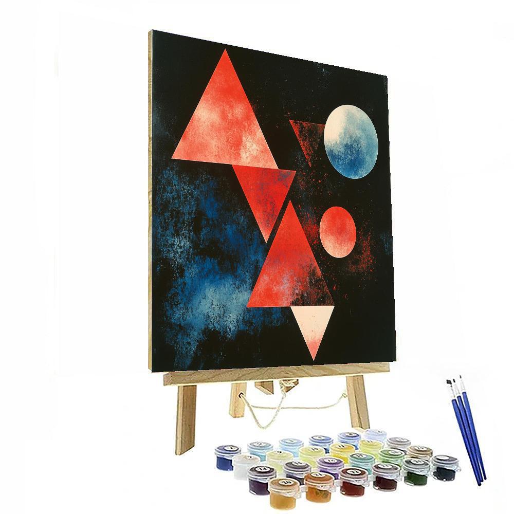 Kazimir Malevich Inspired Dynamic Equilibrium  DIY Paint By Numbers