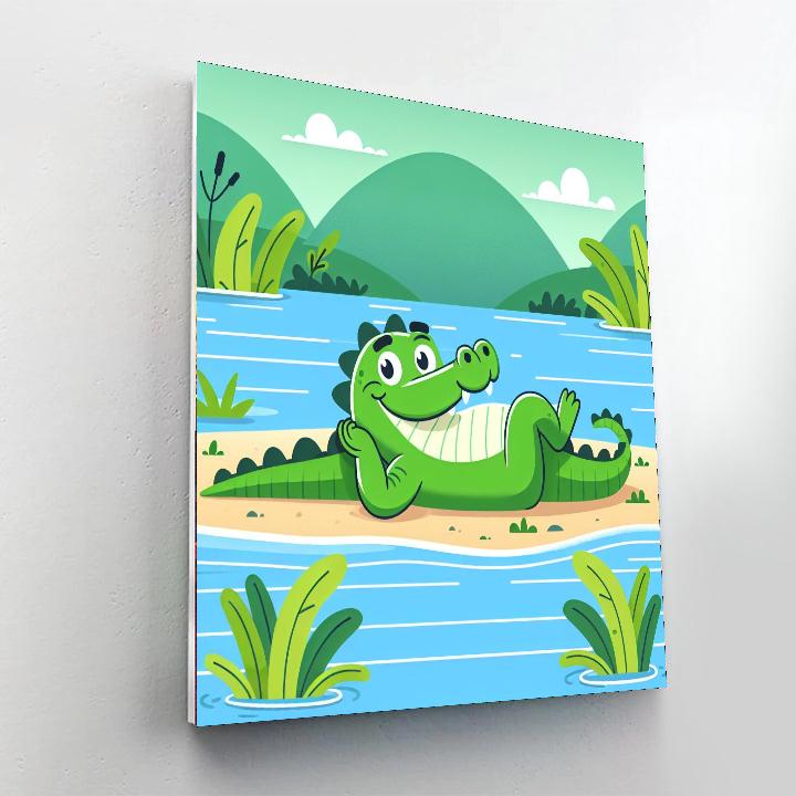 Cool Crocodile Numbered Painting Kits