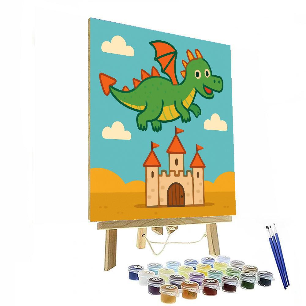 Mythical Dragon Land Painting By Numbers Kit