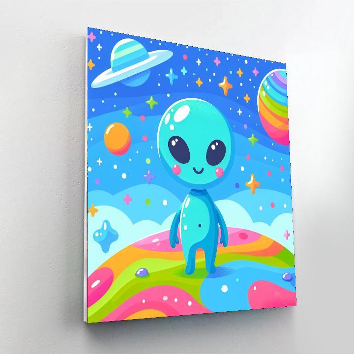 Mysterious Space Aliens Paint By Numbers Art