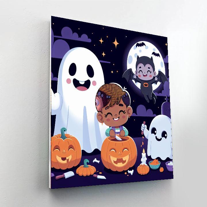 Spooky Halloween Bash Paint By Color