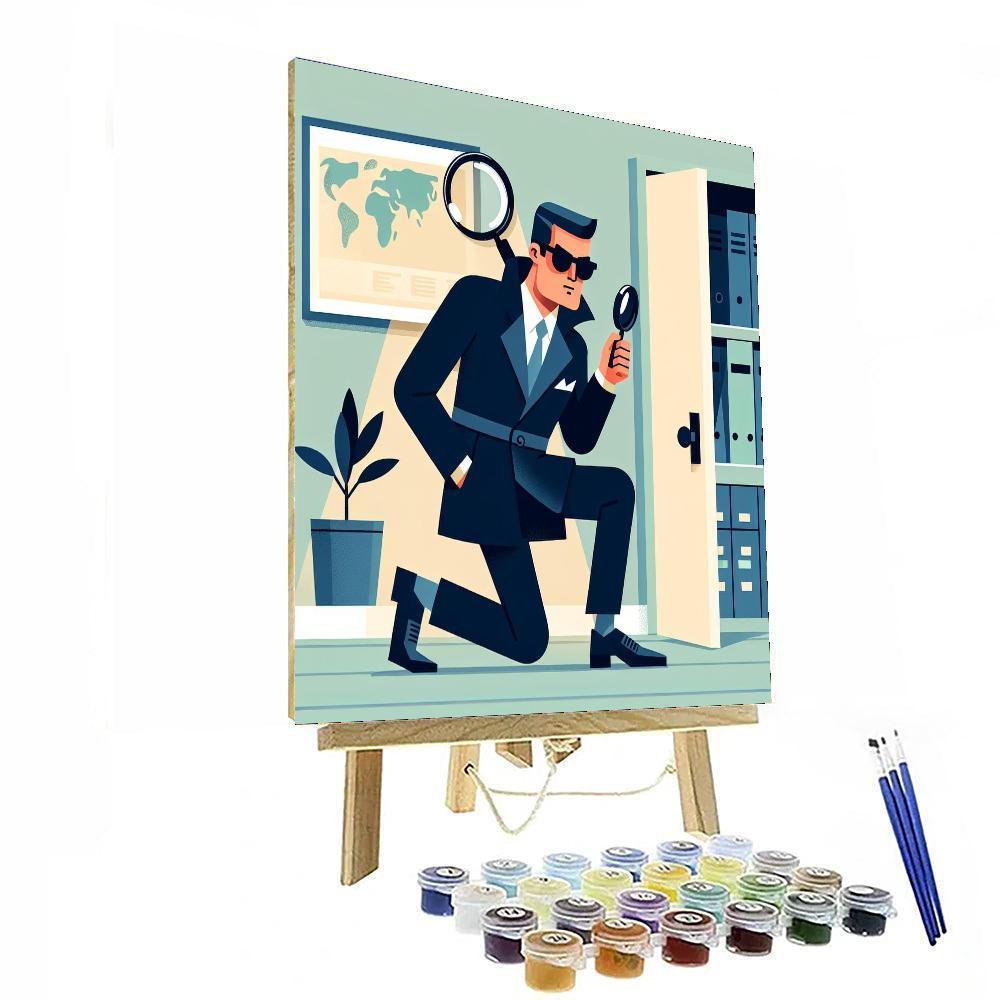 Secret Agent Adventure DIY Paint By Numbers