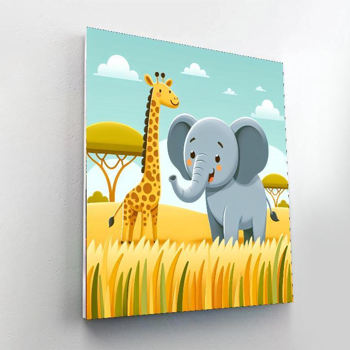 Adventure Safari Friends Number Painting