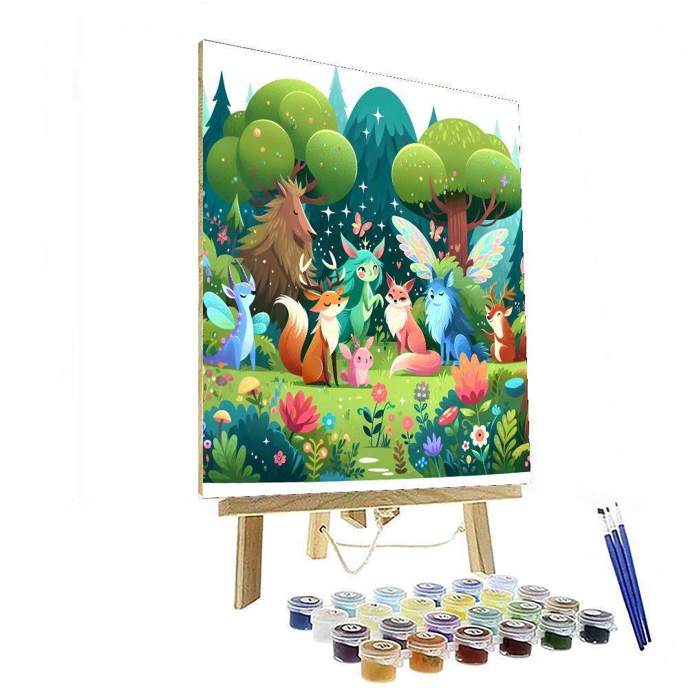 Mystic Woodland Gathering DIY Paint By Numbers