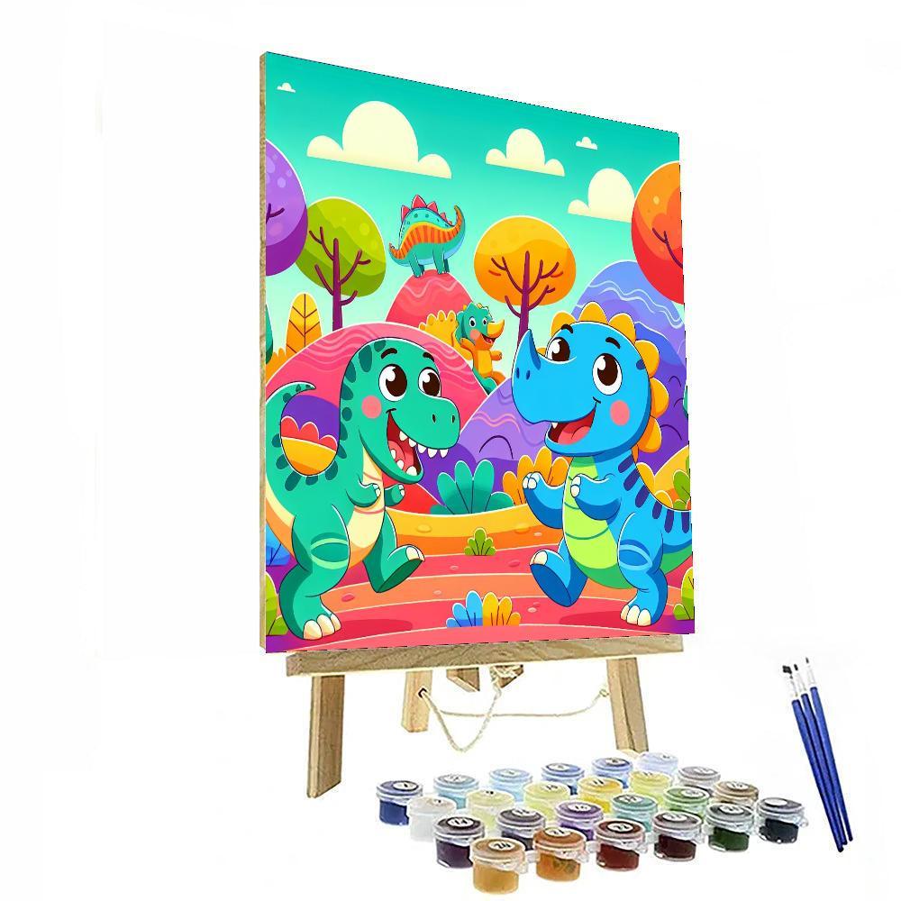 Dinosaur Safari Adventure Paint By Number