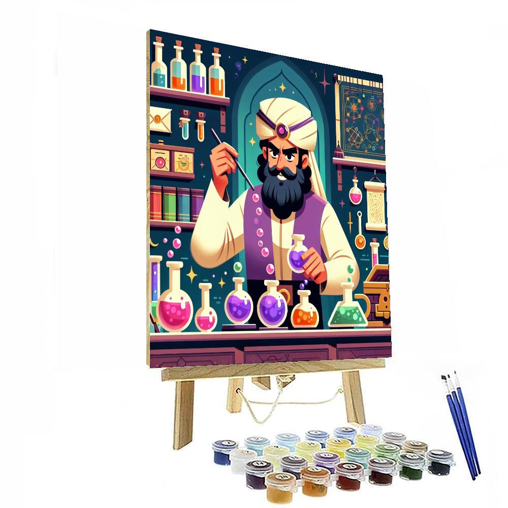 Wizard's Alchemy Workshop Number Painting