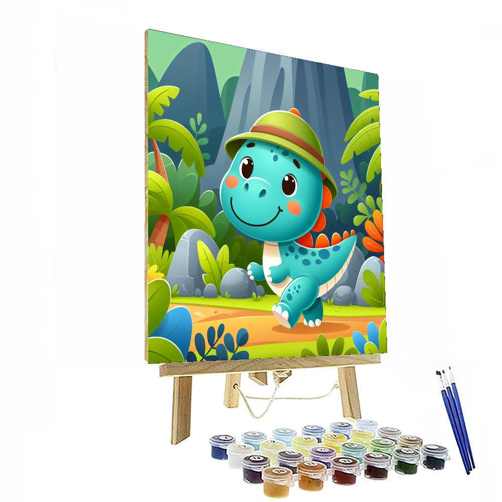 Curious Dino Explorer Numbered Painting Kits