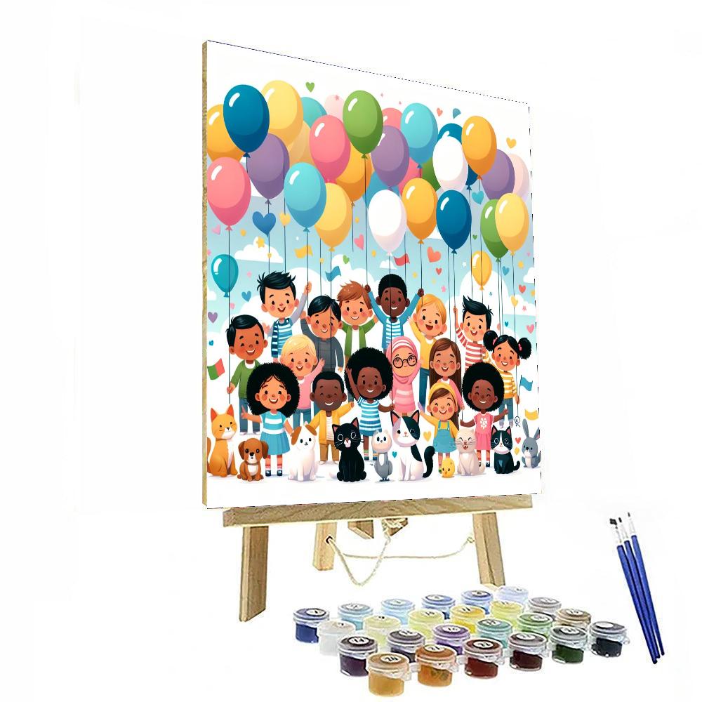 Balloon Bonanza Blast Numbered Painting Kits