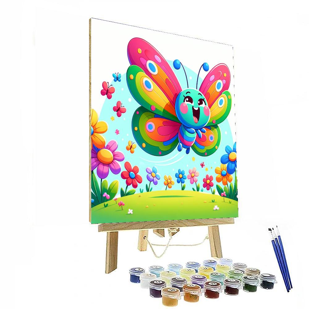 Vibrant Butterfly Painting By Numbers Kit