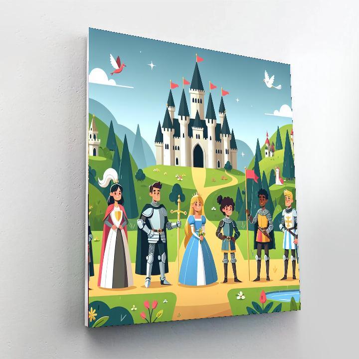 Royal Adventure In The Kingdom Paint By Numbers Art