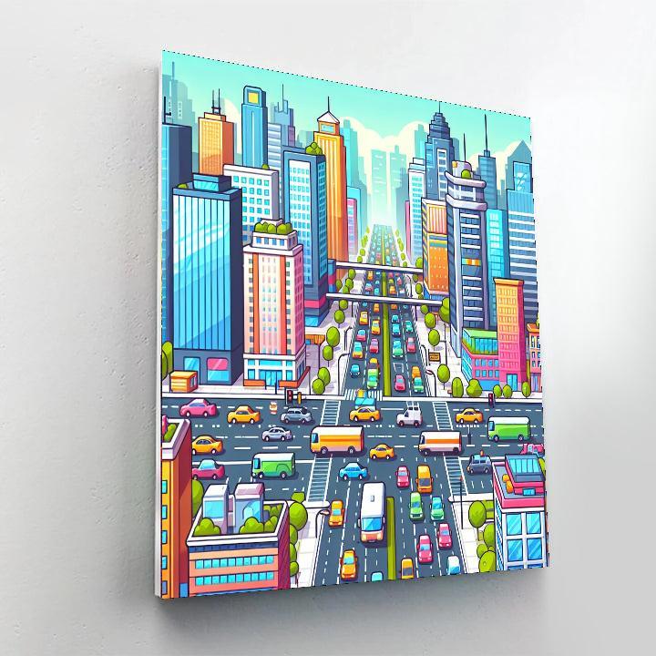 Cityscapes And Skyscrapers Paint By Numbers Kits