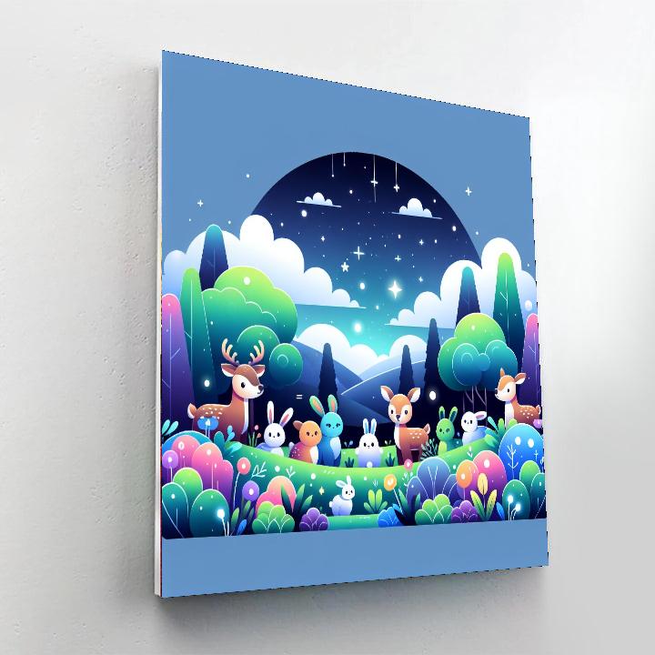 Mystical Meadow Gathering Paint By Numbers