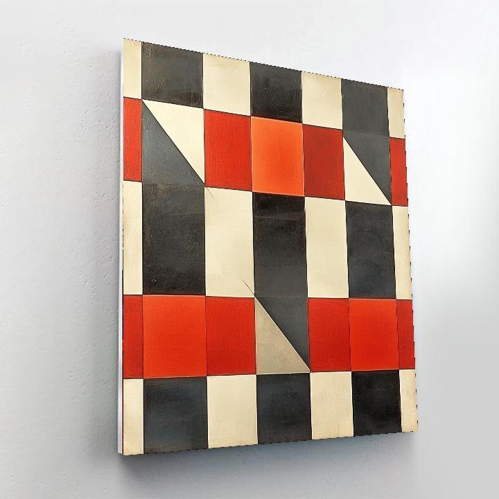 Kazimir Malevich Inspired Balance Of Forms  Paint By Numbers