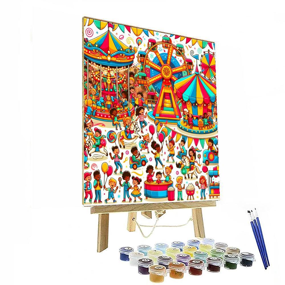 Colorful Carnival Of Colors Number Painting