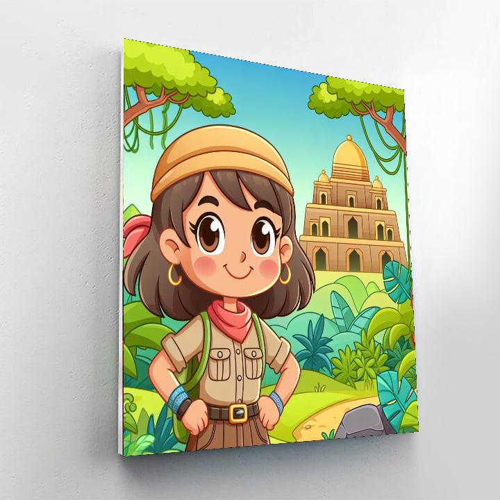 Mystery Of The Jungle Temple Numbered Painting Kits