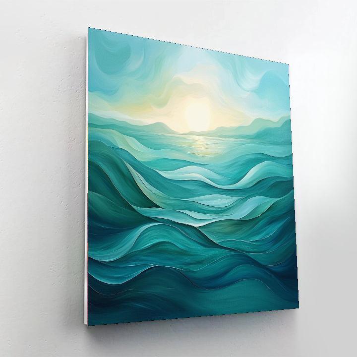 Michelangelo Inspired Mystic Ocean Whispers  Paint By Number