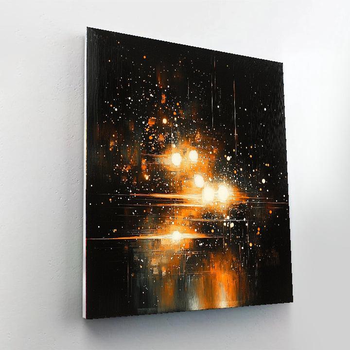 Caravaggio Inspired Ethereal Light Dance  Paint By Color