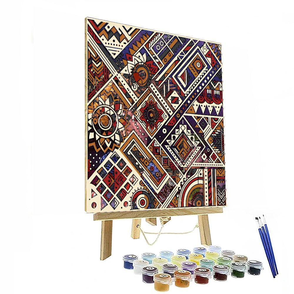 Artistic Tribal Patterns Number Painting