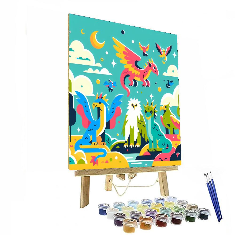 Mystic Creature Encounter Paint By Numbers