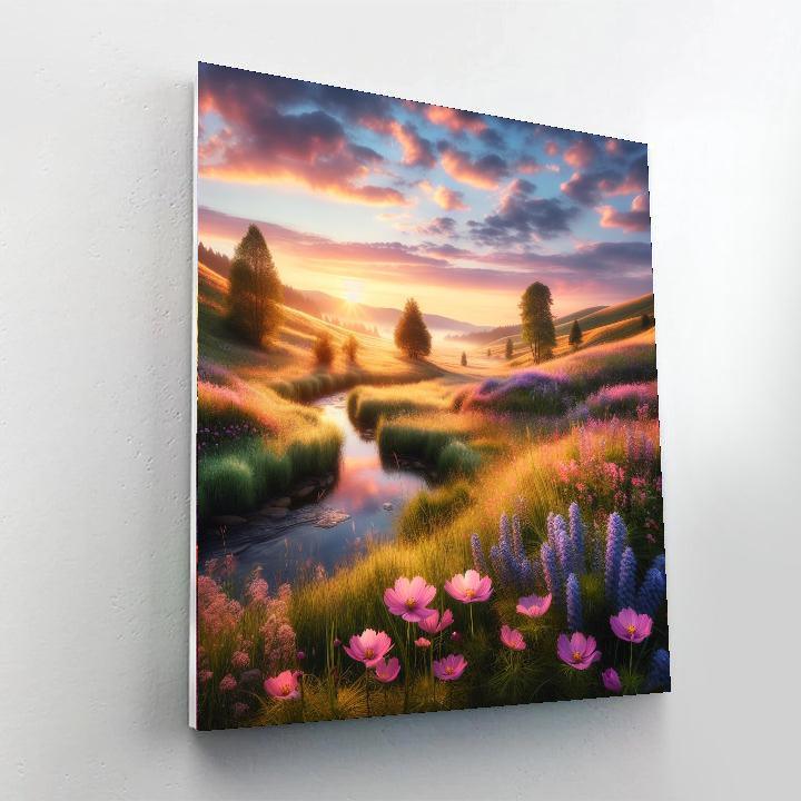 Pastel Meadow Reverie Paint By Numbers Art