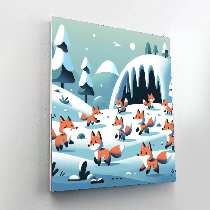 Frosty Fox Adventure Numbered Painting Kits