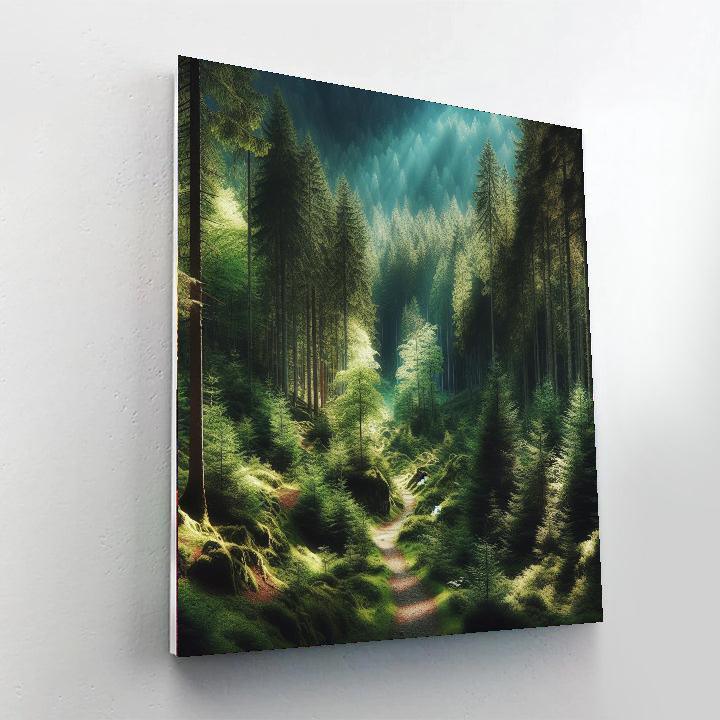 Mountain Trail Escape Paint By Numbers