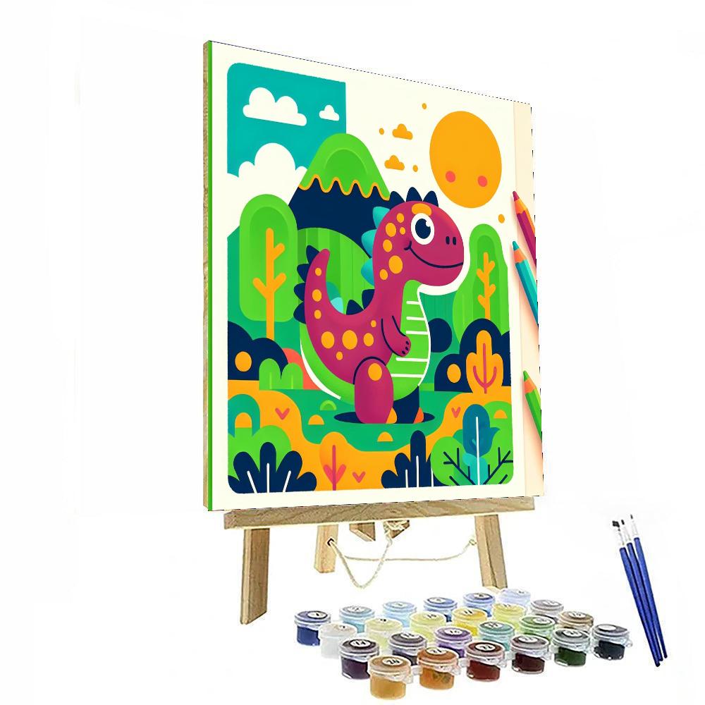 Gigglesaurus Adventure Painting By Numbers Kit