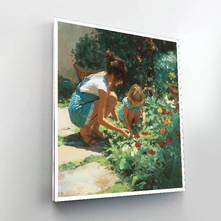 Mommy's Garden Number Painting