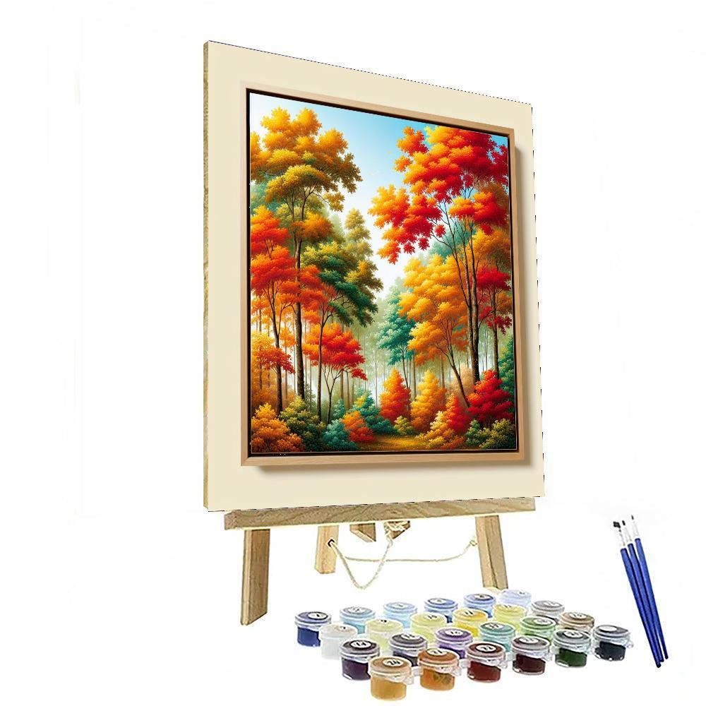 Radiant Autumn Painting By Numbers Kit