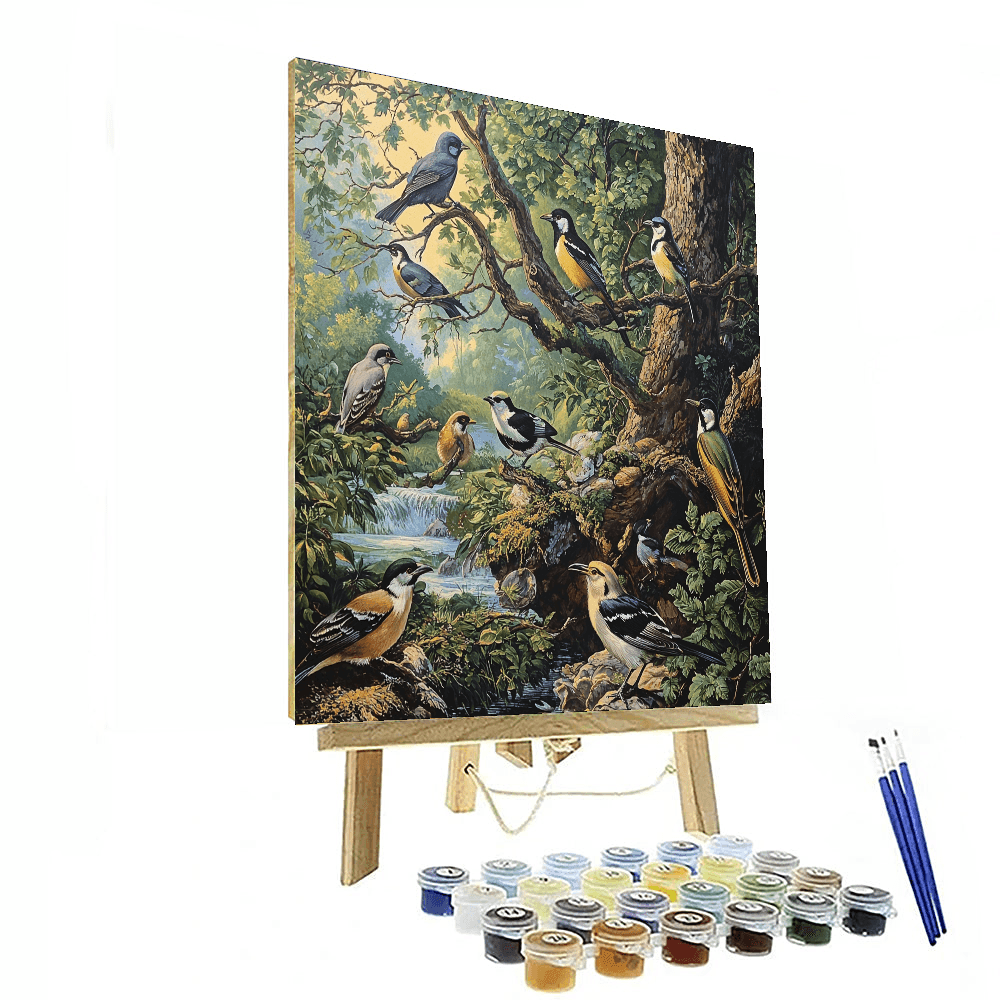 John James Audubon Inspired Majestic Wilderness  Paint By Color
