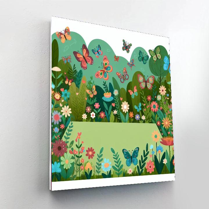 Butterfly Paradise Numbered Painting Kits