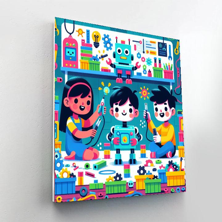 Imaginative Robot Inventors Paint By Number