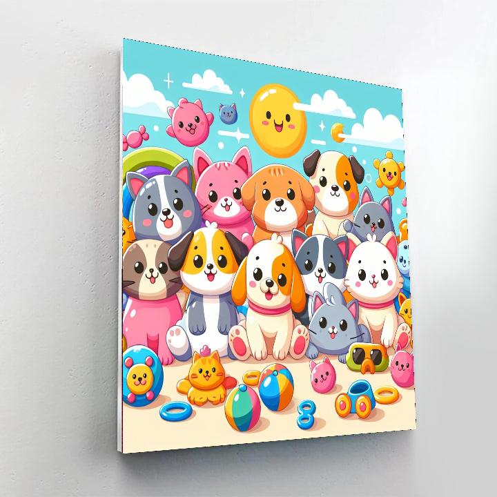 Adventures With Pets Paint By Numbers Art