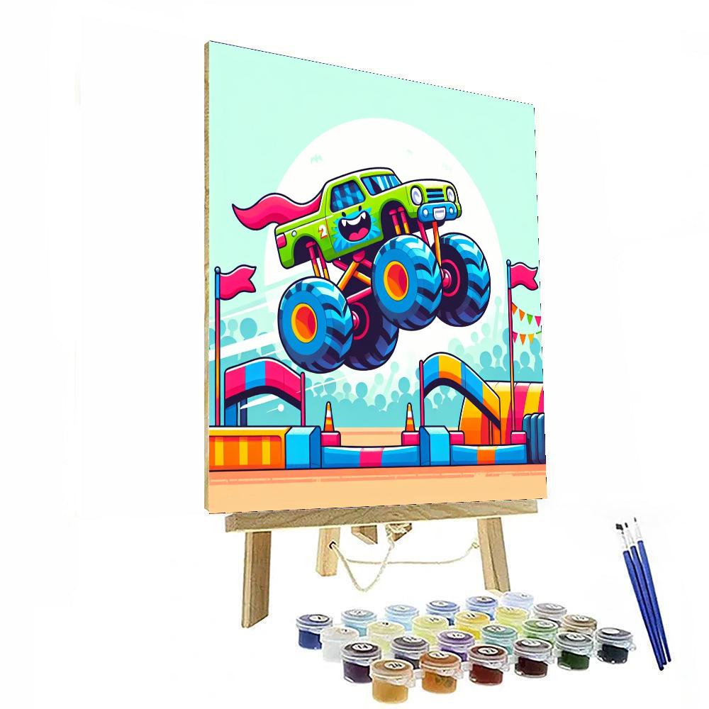 Monster Truck Challenge Paint By Numbers Kits