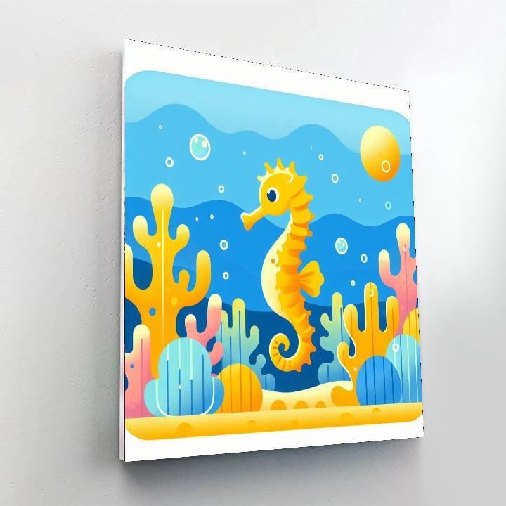 Snazzy Seahorse Paint By Number