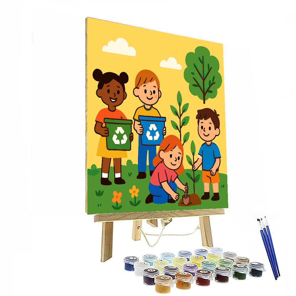 Eco Warriors Unite Numbered Painting Kits