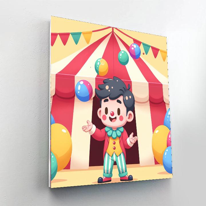 Silly Circus Day Painting Number Kit