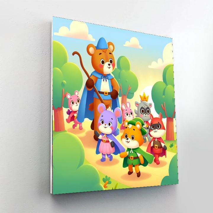 Animal Heroes Numbered Painting Kits