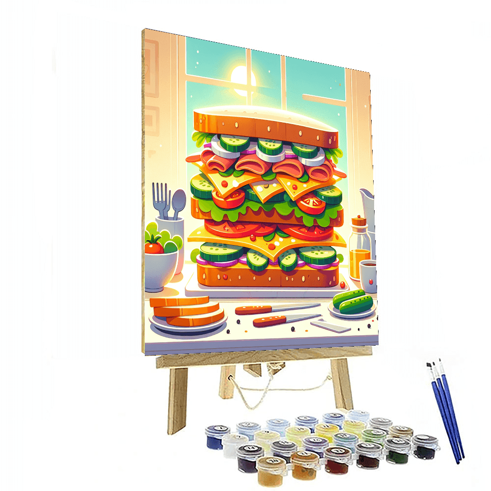 Gigantic Sandwich Number Painting
