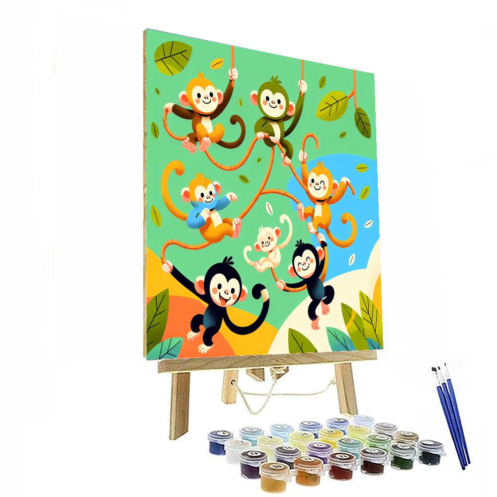 Magical Monkeys Paint By Numbers Kits
