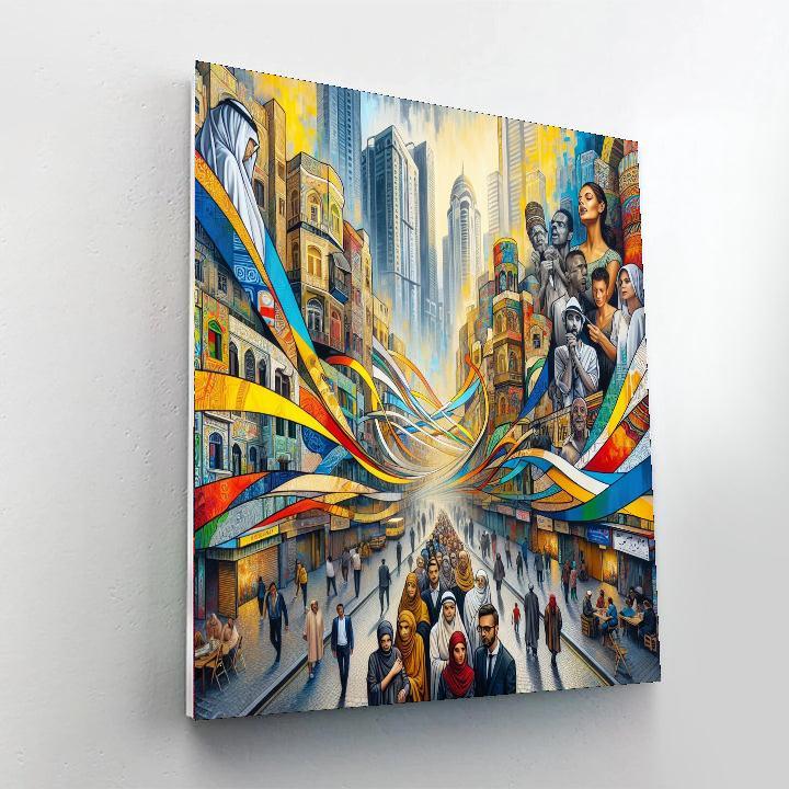 Artistic City Symphony Paint By Numbers