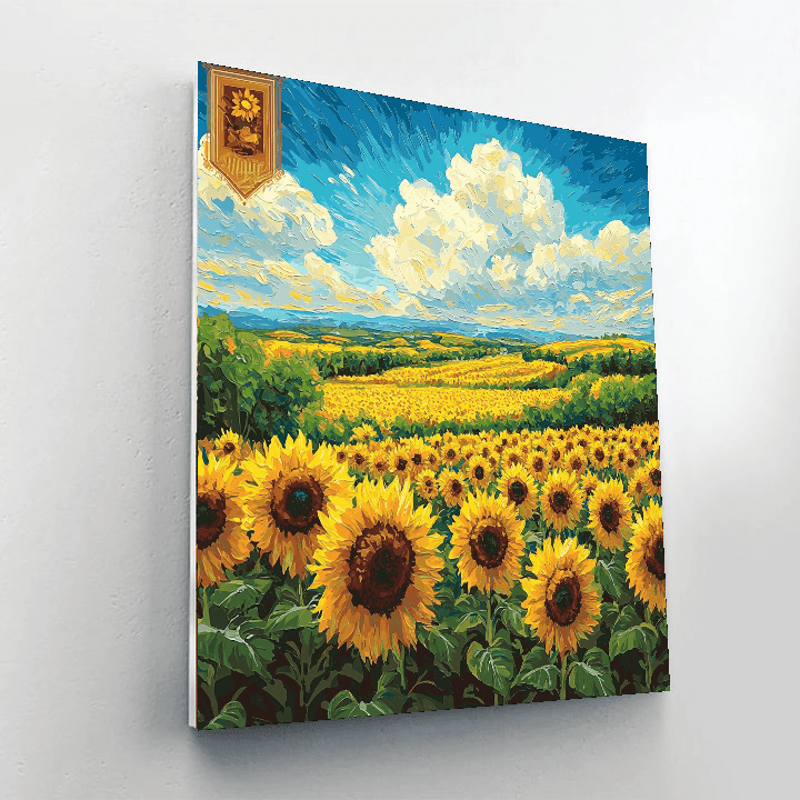 Vincent Van Gogh Inspired Sunflower Fields  Paint By Numbers