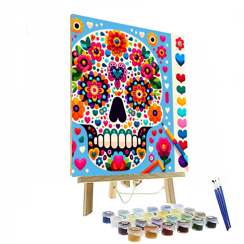 Sweet Sugar Skull Number Painting