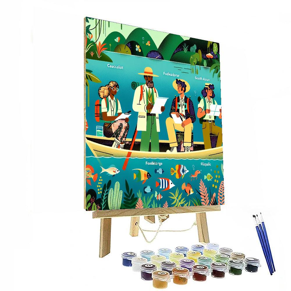 The Secret Lagoon Expedition Painting By Numbers Kit